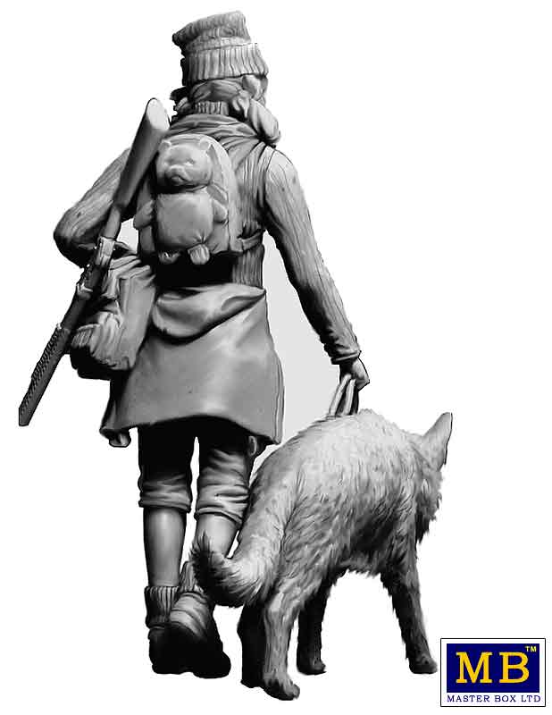 MB35215 Фигуры, Постапокалиптика. Битва в пустыне. Клан Черепа - Дальний Рейд. Набор №3. Где я? Заноза Master Box (MB)