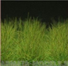 GL016 Grass Tufts XL - mid green, different grass sizes (6-16mm) and colouring in each tuft, 40 tufts