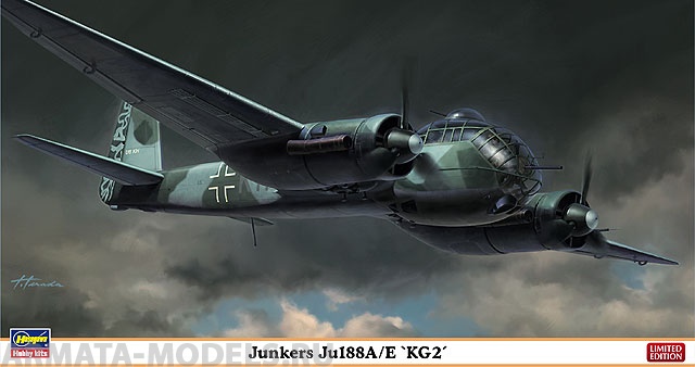 01970 Самолет Ju-188 A/E KG-2 Hasegawa
