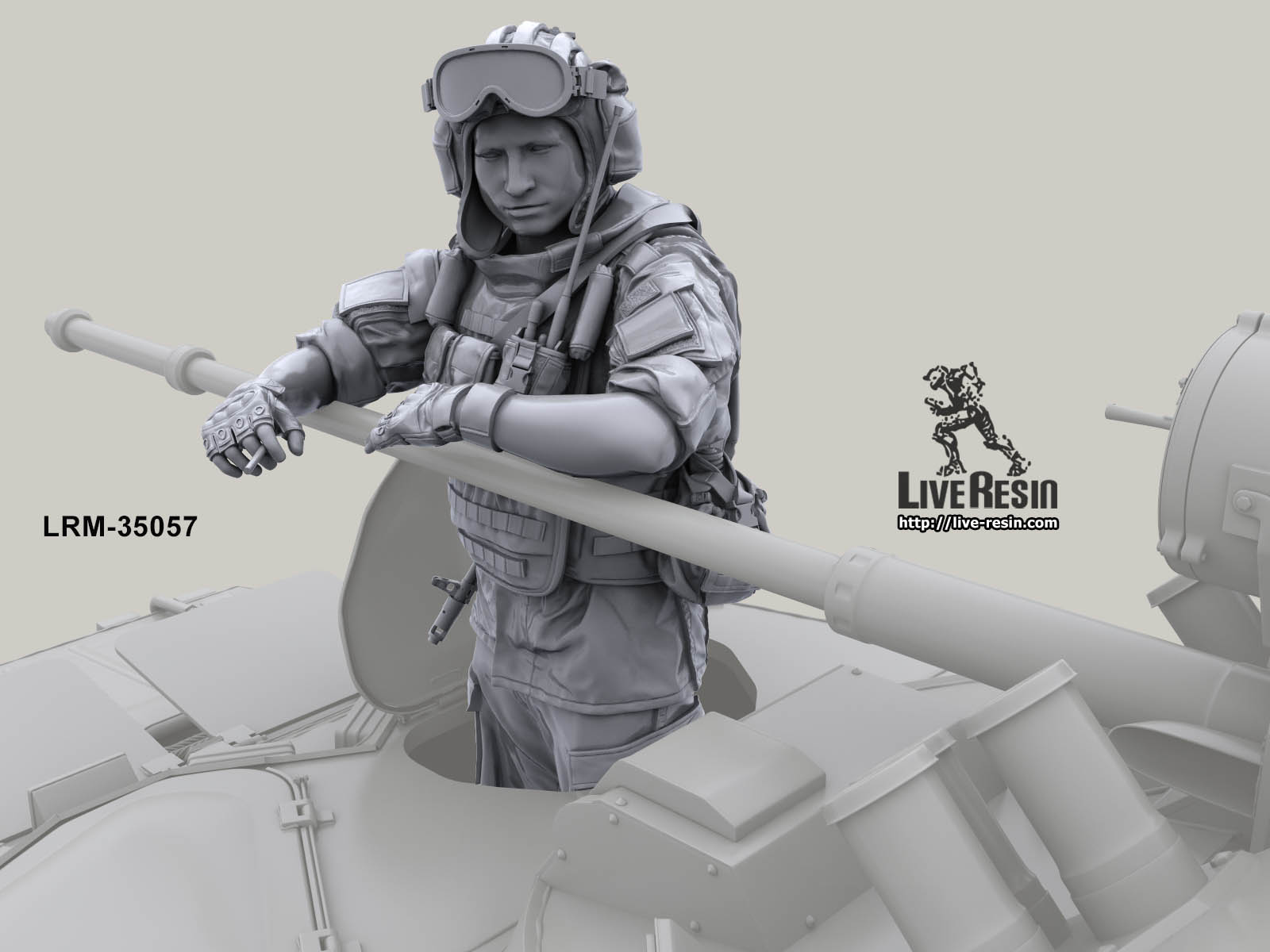 LRM35057 Современный солдат Российской Армии - Водитель/Командир БТР, водитель автотехники в шлемофоне -1 