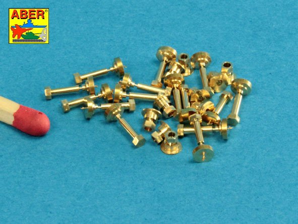 ABR-16-110  Дополнения для  Turned imitation of Hexagonal bolts & nuts 1,6 x  4,0 mm x 15 pcs. And 1,6mm nuts x 10 pcs. универсальный набор 1/16