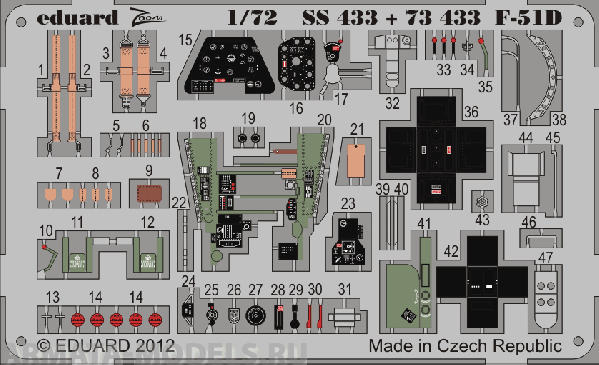 73433ED  F-51D S.A. for Italery 1/72