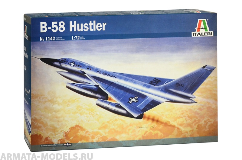 1142ИТ Самолет В-58 Italeri