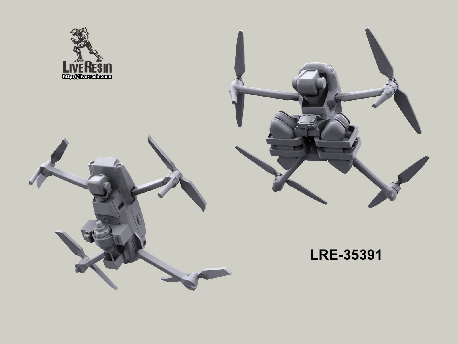LRE35391 Дроны со сбросами - Ф-1 и Лепесток, 6 шт в наборе (Не для свободной продажи) Live Resin