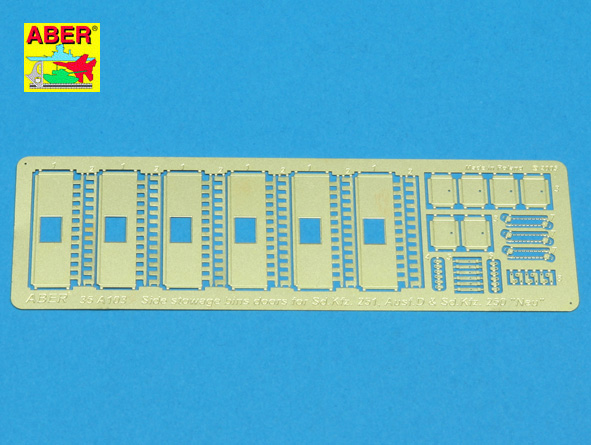 ABR-35-A-103  Дополнения Side stowage bins doors for Sd.Kfz.251,Ausf.D and Sd.Kfz.250 Noe ABER