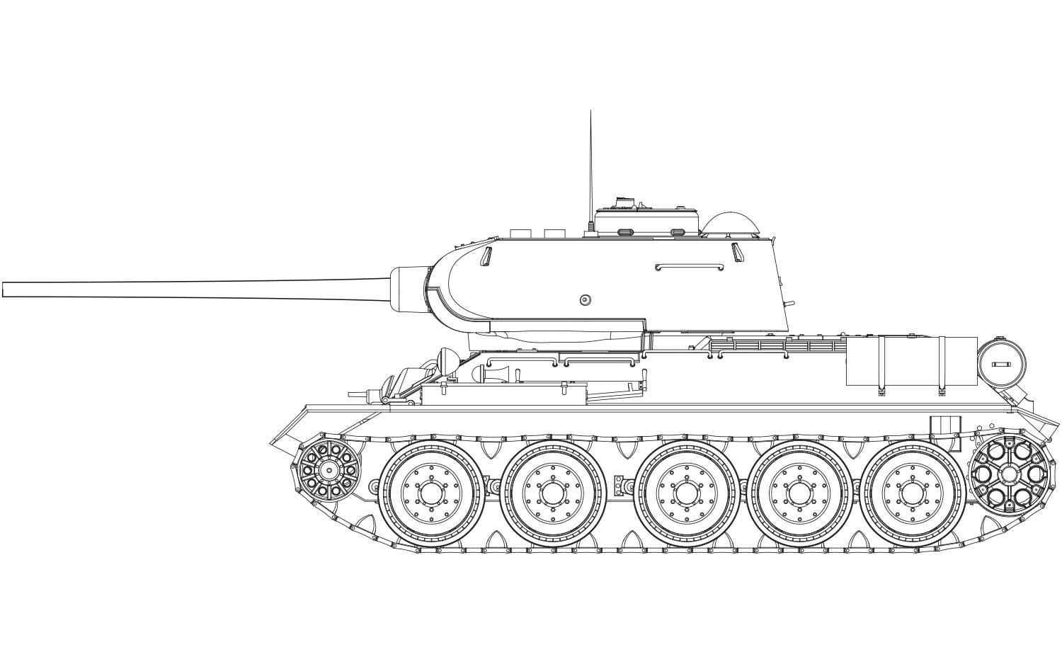 Эскиз танка т 34