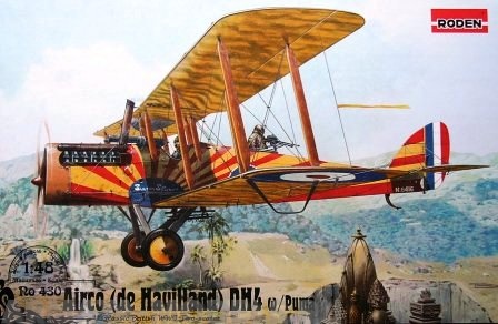 Rod430 Самолёт Airco (de Havilland) DH4 w/Puma Roden