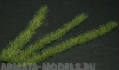 GL033 Grass Strips - dark green, grass height 2-6mm, 6 strips of 10cm