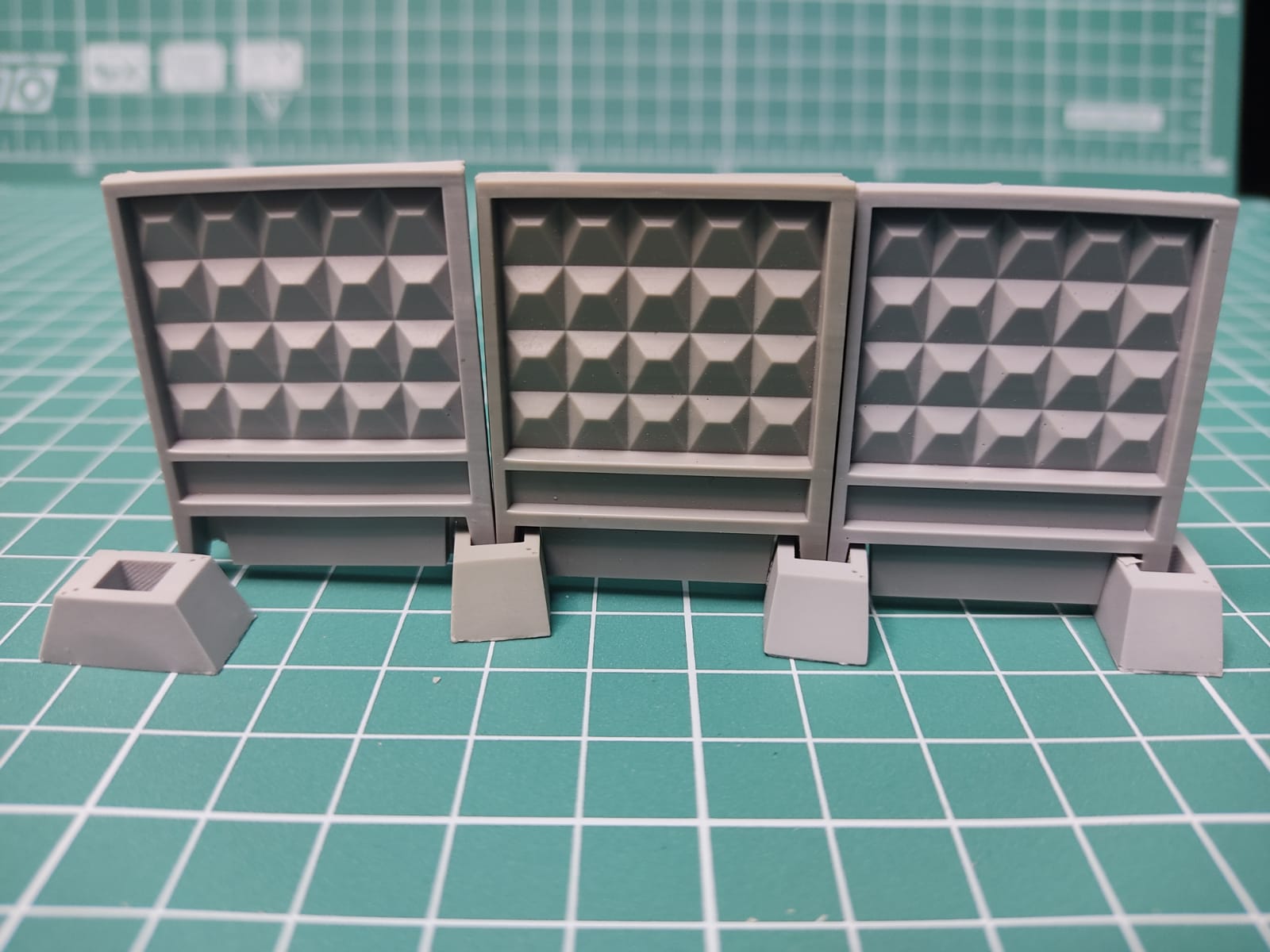 S-172 Забор секционный ПО-2 размер XS (3 панели + 4 опоры) MiniWarPaint