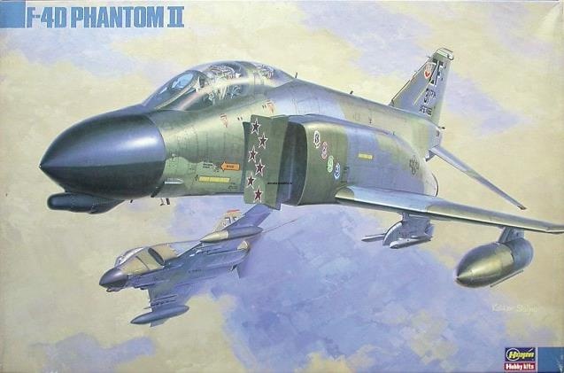 04105 Самолет F-4D Phantom II+Aires сопла двигателей+вооружение комиссия (HASEGAWA) 1/72