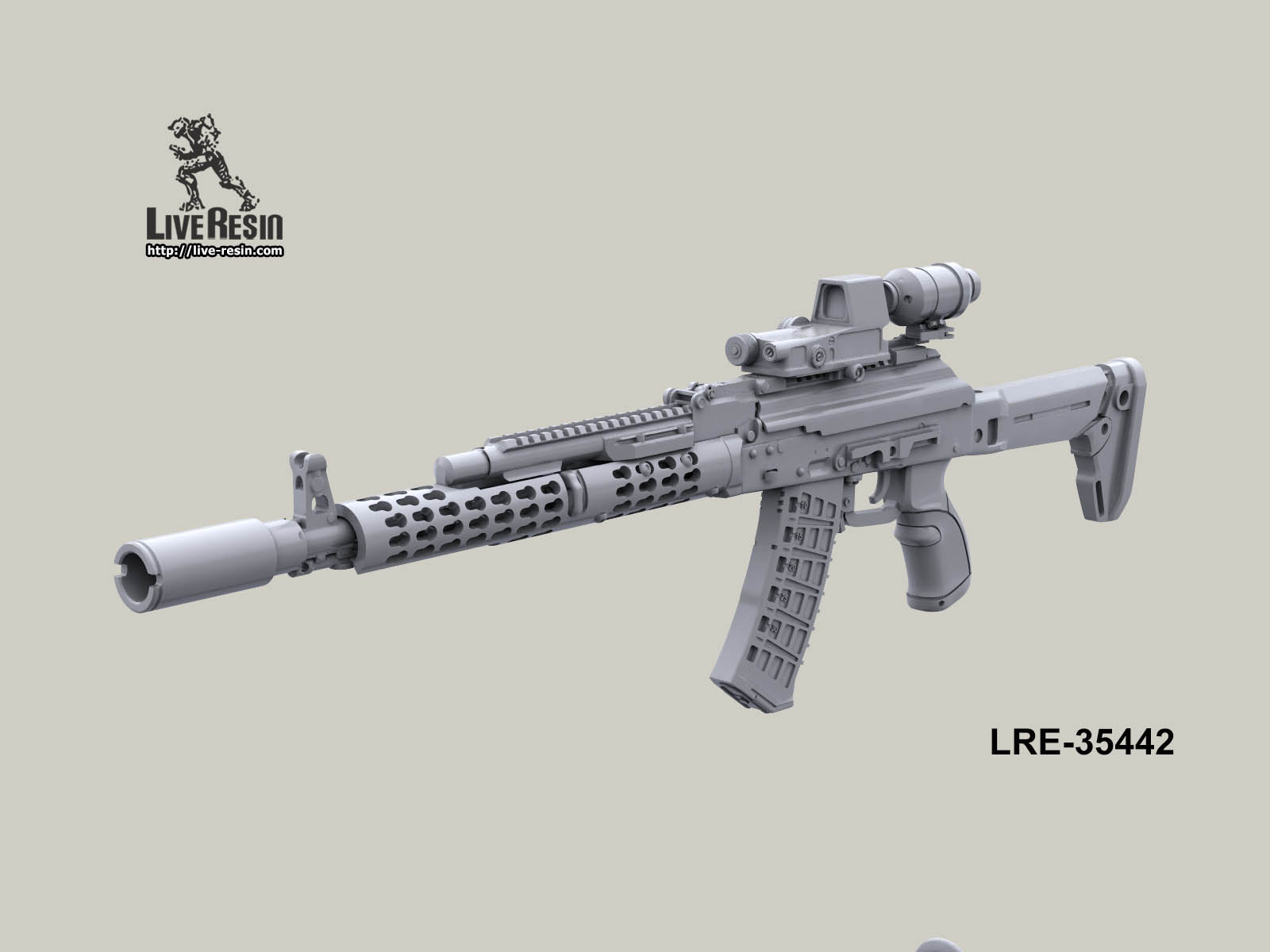 LRE35442 Российское современное штурмовое оружие - автоматы, набор - 3, 6 шт Live Resin