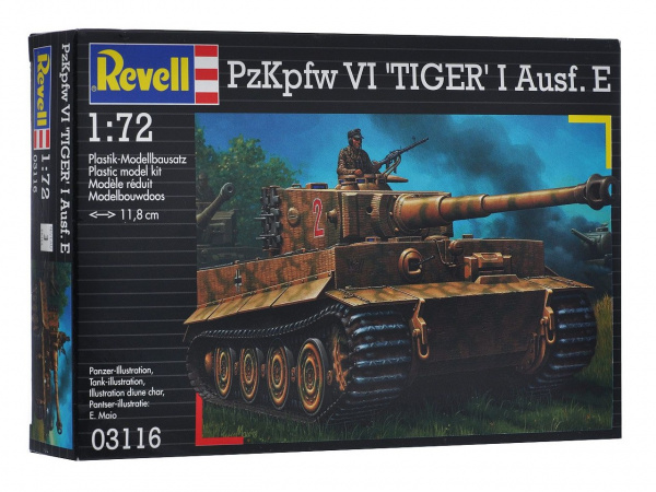 03116 Танк PzKpfw VI Tiger, 1:72, (3) Revell