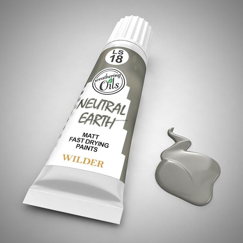 LS-18 Краски специальные быстросохнущие, на основе льняного масла. 20 мл цвет земляной нейтральный