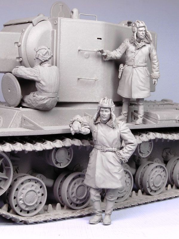 Т-35095 Советские танкисты КВ-2 (зима 1939-44 гг) (3) Tank