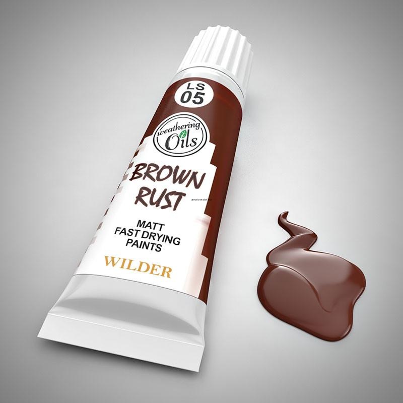 LS-05 Краски специальные быстросохнущие, на основе льняного масла. 20 мл цвет коричневый ржавый