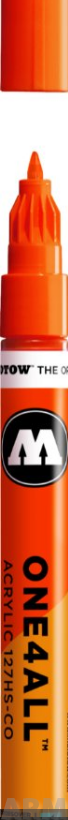127403 Маркер MOLOTOW ONE4ALL 127HS-CO #085 DARE Оранжевый 1,5 мм