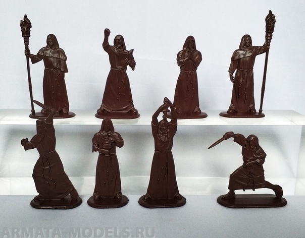 WAB006Brown Набор фигур Тайный орден мертвого пламени (коричневый) Воины и Битвы