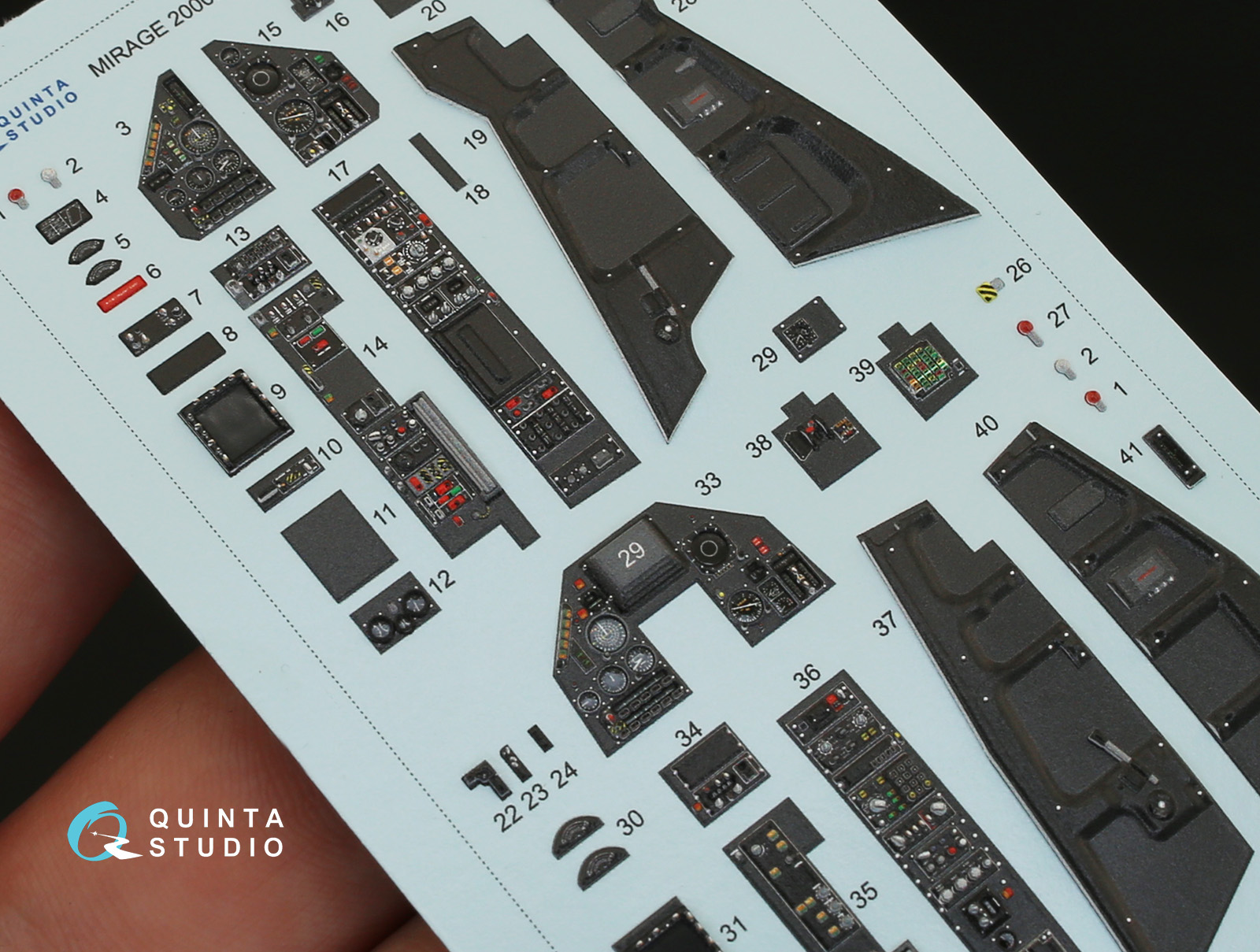 QD32013 1/32 3D Декаль интерьера кабины Mirage 2000N (для модели Kitty Hawk)
