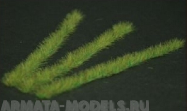 GL032 Grass Strips - mid green, grass height 2-6mm, 6 strips of 10cm