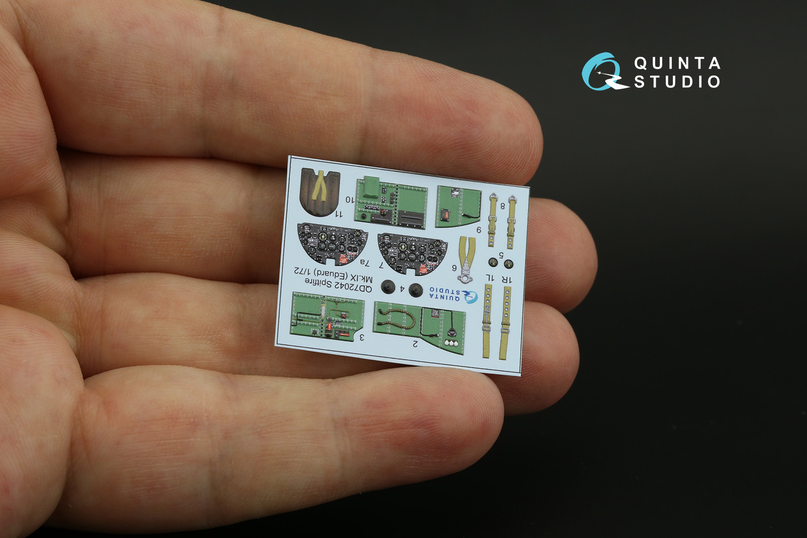 QD72042 3D Декаль интерьера кабины Spitfire Mk.IX (Eduard)