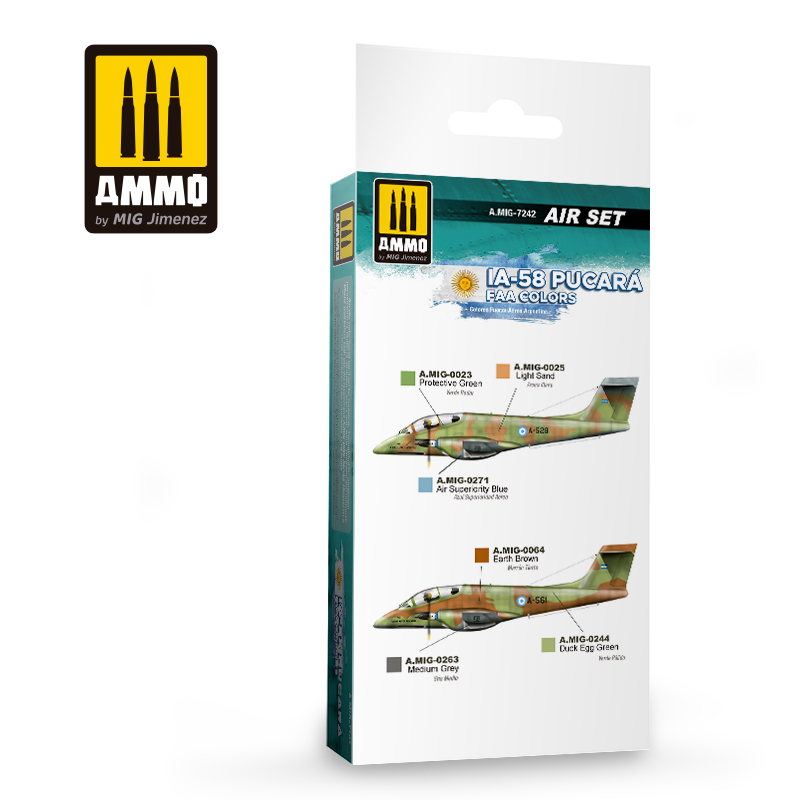 AMIG7242 Набор красок IA-58 Pucar? FAA Colors