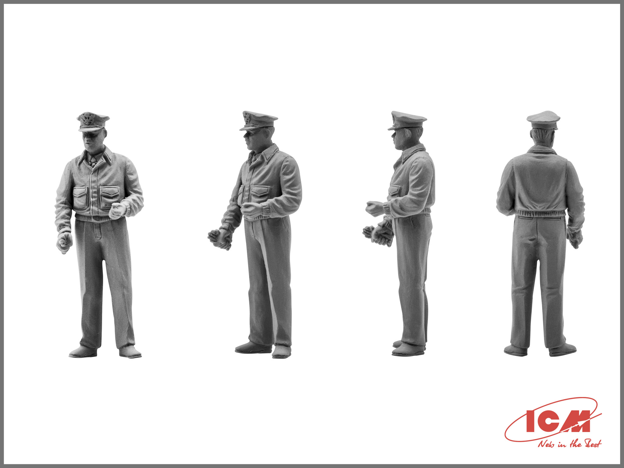 Набор фигурок 48083 Фигуры Пилоты и техники ВВС США (1941-1945) ICM