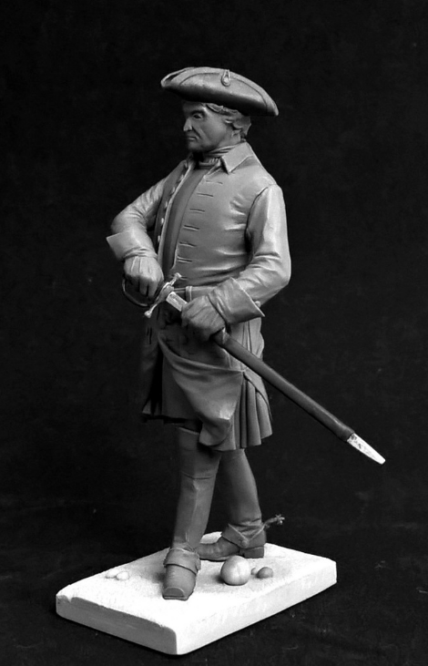 CHM-54239. Шведский кавалерийский офицер, 1710-е годы. 54 мм. Материал - смола. Chronos Miniatures