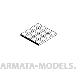 EVG4506 Квадратная плитка 8,5х8,5 мм, лист 15х30 см