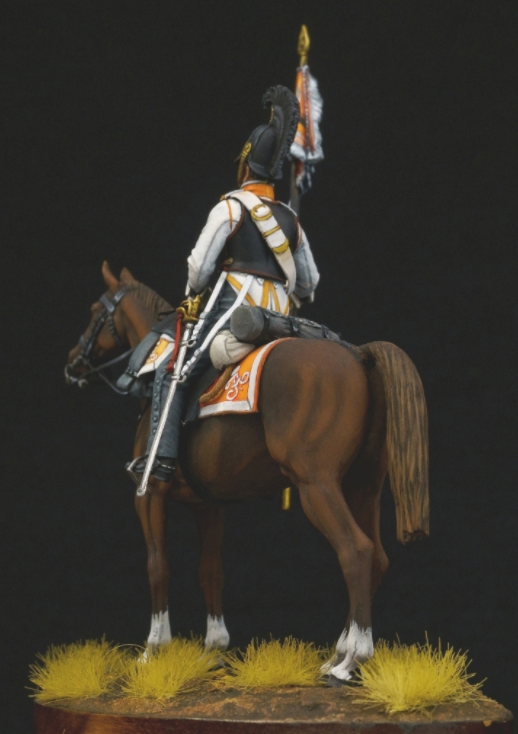 CHM-54255 Штандарт-юнкер армейских кирасирских полков, Россия 1812-14 гг. смола. Chronos Miniatures