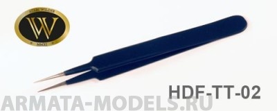 TT-02 Пинцет из нержавеющей стали, антимагнитный, тонкий, острый. Профессиональный инструмент.