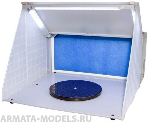 3703J Окрасочный бокс (питание от адаптера 12В, светодиодная подсветка рабочей зоны)