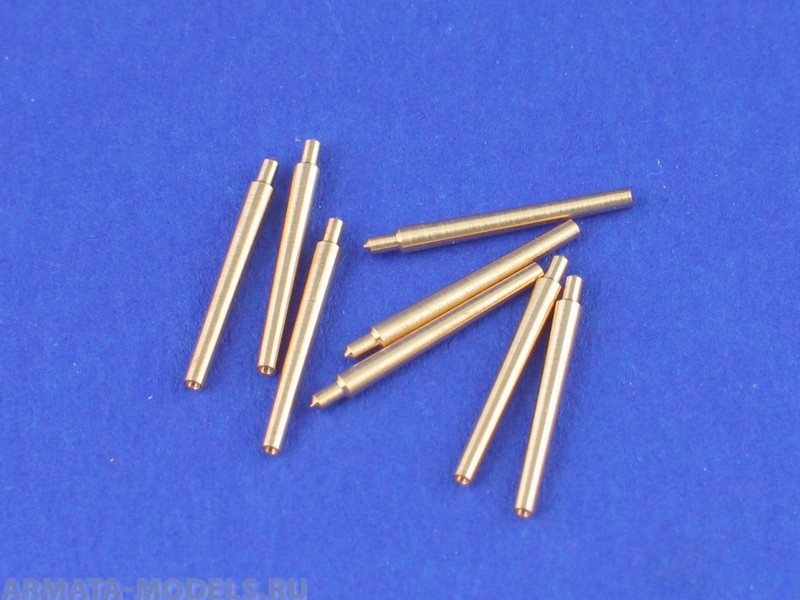 ABR-1:700-L-02  Дополнения для  Set of 8 pcs 380 mm short  barrels for ships Richelieu, Jean Bart для  1/700
