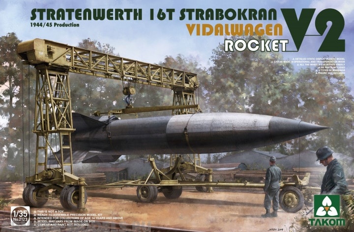 2123T Stratenwerth 16t Strabokran 1944/45 Production / V-2 Rocket/ Vidalwagen Takom