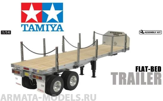 56306T Flatbed Semi-Trailer Tamiya