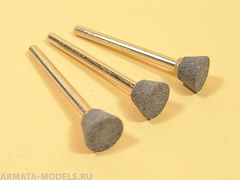 2385 Насадка шлифовальная, карбидкремния, обратный конус,  8 х 6 мм, 3 шт./уп., блистер