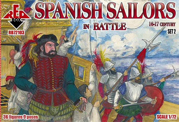 RB72103 Фигуры Spanish Sailors in Battle 16-17 century Red Box