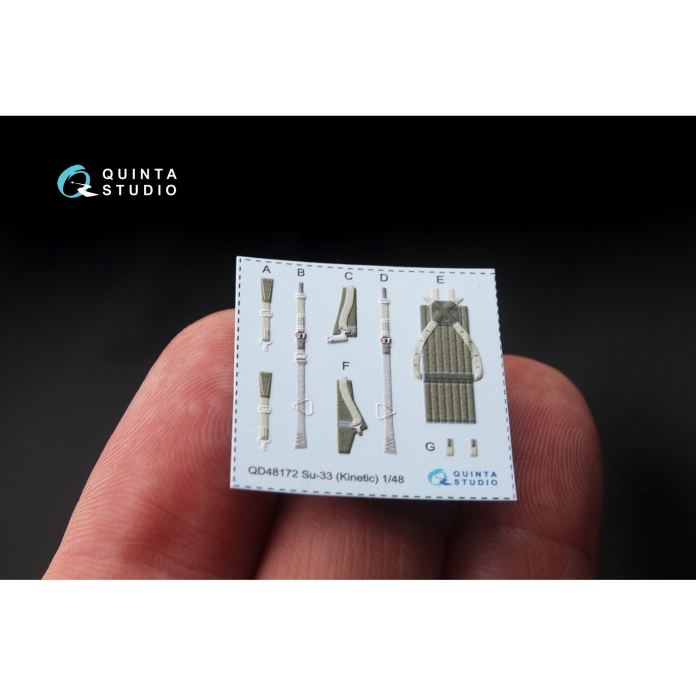 QD48172 3D Декаль интерьера кабины  Су-33 (для модели Kinetic)