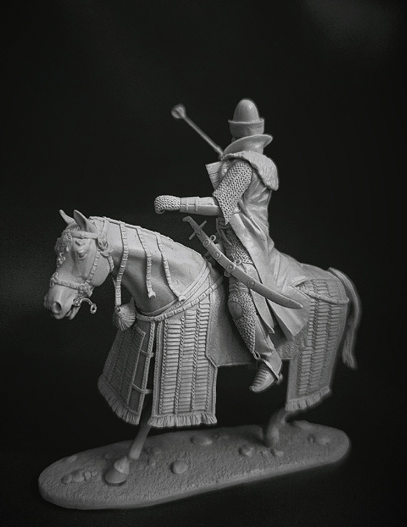 CHM-54367. Русский воевода, 1550-1620 гг. (3 варианта голов, 2 варианта правой руки, 2 варианта оружия). 54 мм. Материал - смола. Chronos Miniatures