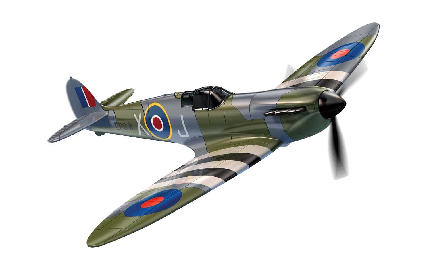J6045 Сборная модель самолета QUICKBUILD D-Day Spitfire