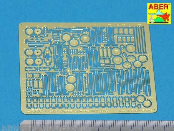 ABR-35-A121  Дополнения для  Soft cars, trucks wipers & mirrors WWII period для любых моделей 1/35
