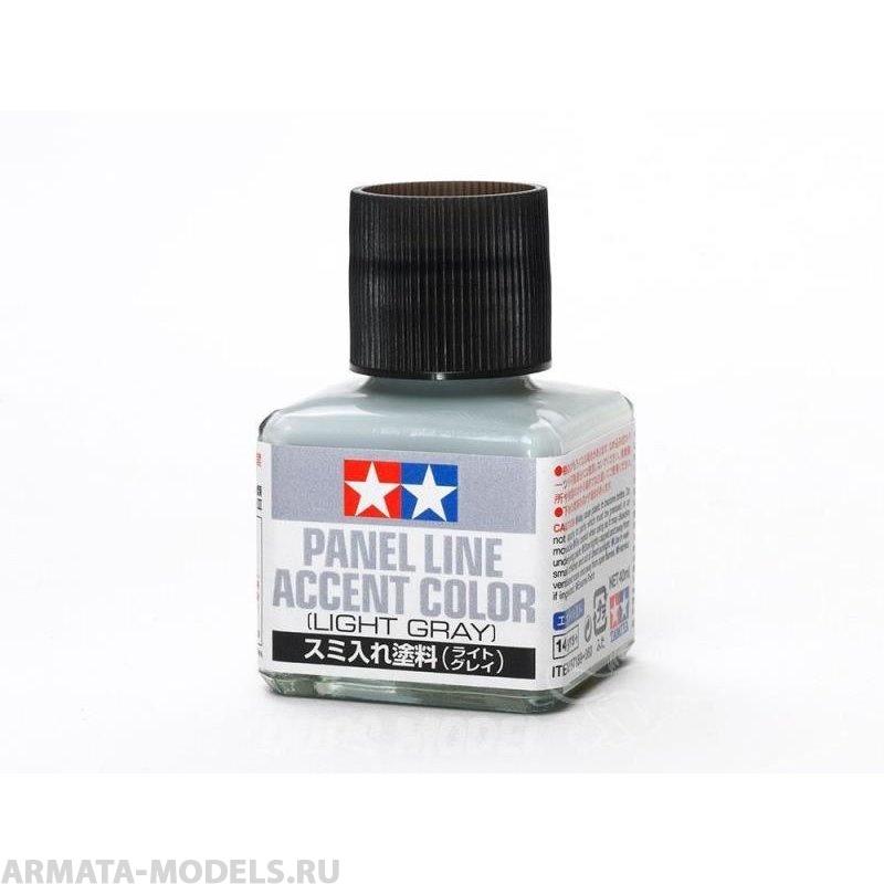 87189 Краска для финальной отделки моделей (смывка, светло-серая 40мл) Уже разведенная с эмал. растворителем. Серая идеальна для нанесения на светлые краски.