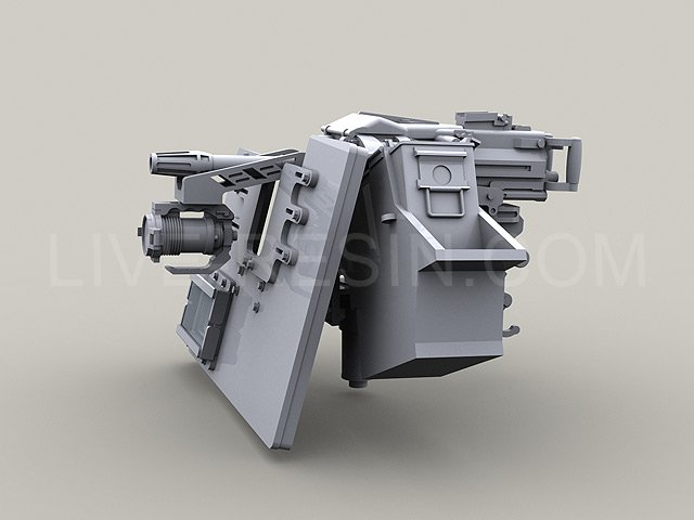 LRE35073 Автоматический 40 мм гранатомёт Mk47 [ALGL] Striker 40 на основании Vinghog ICSW с бронированным щитом S.A.G. (Save-A-Gunner) (вариант с окном)