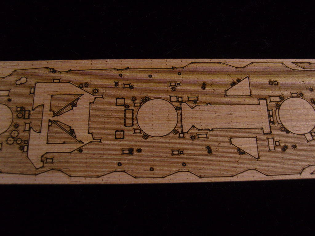 AW20067 Деревянная палуба для IJN Battle ship Fuso 1944