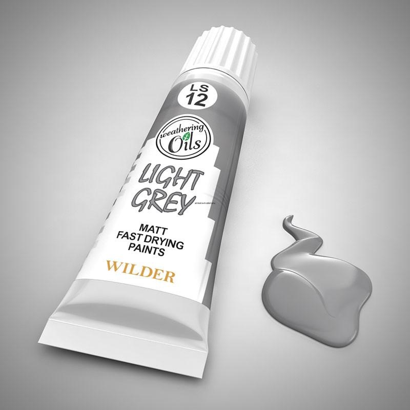 LS-12 Краски специальные быстросохнущие, на основе льняного масла. 20 мл цвет серый светлый