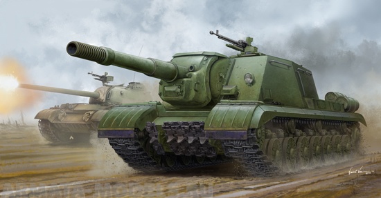 05591 САУ  Soviet JSU-152K  Trumpeter