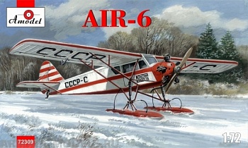 АМ72309 Самолет АИР-6 на лыжах