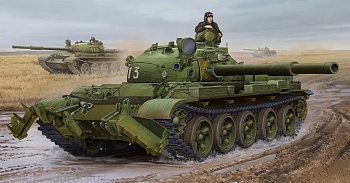 01550 Танк  Т-62 мод. 1975 с минным тралом КМТ-6 