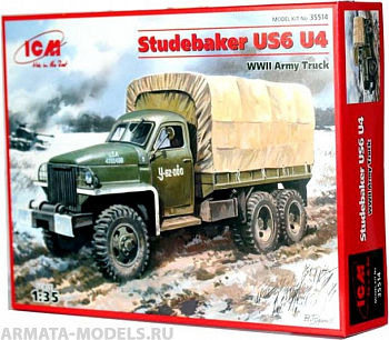 35514 Studebaker US6 U4 с тентом, лебедкой