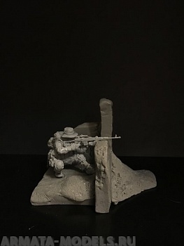 5055ТБ Снайпер стреляющий из укрытия в панаме