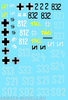 35013CD Декаль Pz  VI  Tiger I  -  Part IV  SS-Pz.Div- Das Reich 1/35